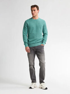 Petrol Industries Heren trui m-3050-kwr225 5191 pale aqua - maat L Blauw