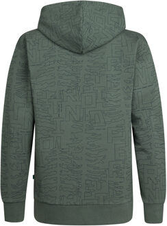Petrol Industries Jongens All-over Print Hoodie Blue Ridge - Groen - 8J / 128cm