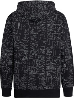 Petrol Industries Jongens All-over Print Hoodie Blue Ridge - Zwart