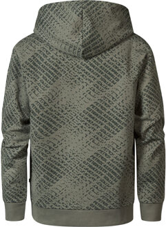 Petrol Industries Jongens All-over Print Hoodie Shaktoolik - Groen - maat