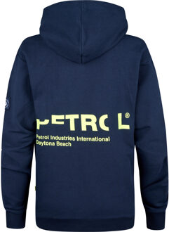 Petrol Industries Jongens Backprint Hoodie Bayview - Blauw - maat 8J / 128cm