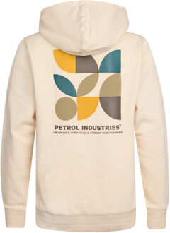 Petrol Industries Jongens Backprint Hoodie Hood - Geel Beige