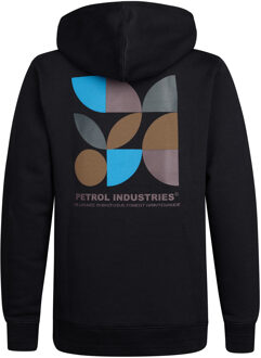 Petrol Industries Jongens Backprint Hoodie Hood - Zwart - 4J / 104cm