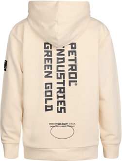 Petrol Industries Jongens Backprint Hoodie Mendocino - Geel - maat 12J / 152cm Beige