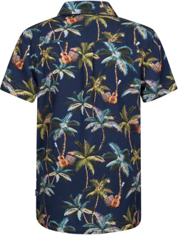 Petrol Industries Jongens Botanical Overhemd Mojave - Blauw