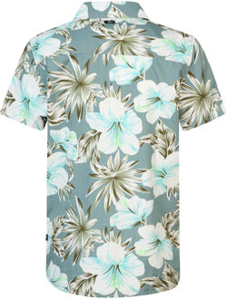 Petrol Industries Jongens Botanical Overhemd Old Orchard - Blauw - maat Groen