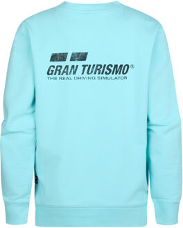 Petrol Industries Jongens Comfortabele Sweater Gran Turismo Velocity - Blauw - maat 4J / 104cm