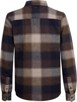 Petrol Industries Jongens Geruite Overhemd Clackamas - Bruin - 8J / 128cm