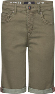 Petrol Industries Jongens Jackson Gekleurde Denim Short Nautica - Groen - maat