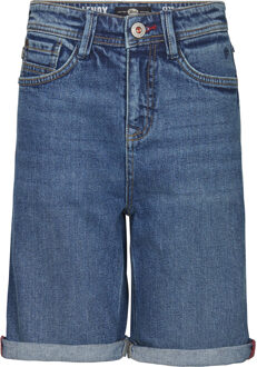 Petrol Industries Jongens Lenox Loose Fit Denim Short Papaya - Blauw