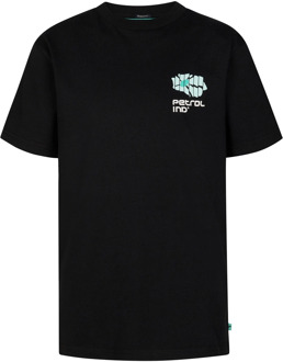 Petrol Industries jongens t-shirt Zwart - 152