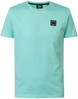 Petrol Industries Logo t-shirt shorebird Blauw - M
