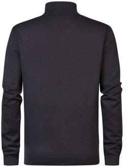 Petrol Industries M-3040-kwc260 knitwear collar basic navy Blauw - XXXL