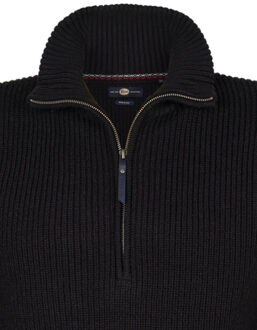 Petrol Industries men knitwear collar m-3050-kwc262 9111 deep black Zwart