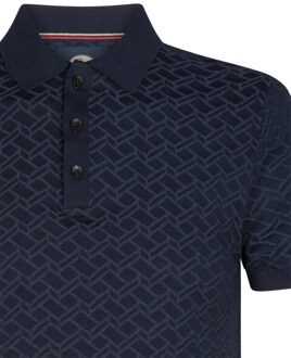 Petrol Industries Men knitwear polo navy - maat M Blauw