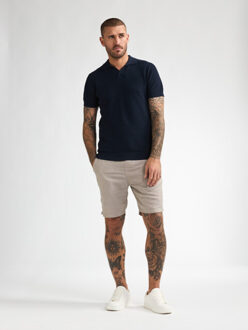 Petrol Industries Men knitwear polo navy - maat M Blauw