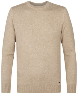 Petrol Industries Men knitwear round neck basic Beige - L
