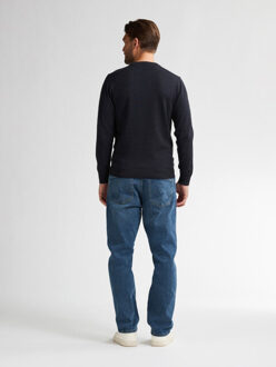Petrol Industries Men knitwear round neck basic navy - maat XXL Blauw