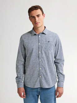 Petrol Industries Men shirt long sleeve aop dessin - maat L Blauw