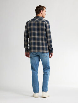 Petrol Industries Men shirt long sleeve check dessin Blauw - XL