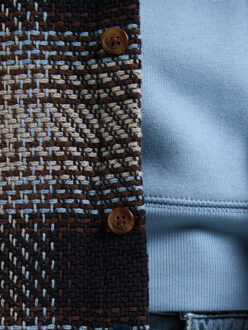 Petrol Industries men shirt long sleeve check m-3050-sil405 9038 light grey melee Grijs