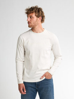 Petrol Industries Men t-shirt ls classic print off-white - maat L Ecru