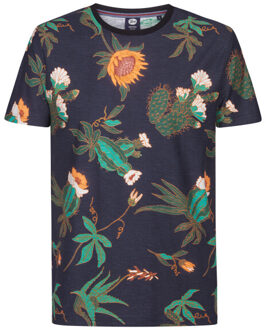 Petrol Industries Men t-shirt ss aop Zwart - XXL