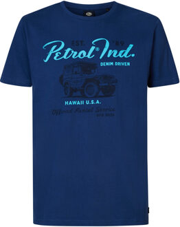 Petrol Industries Men t-shirt ss classic print Blauw - L