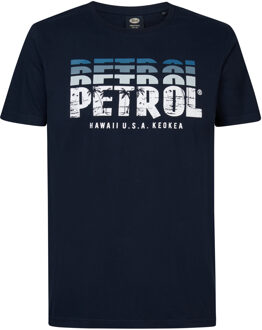 Petrol Industries Men t-shirt ss classic print Blauw - XXXL