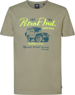 Petrol Industries Men t-shirt ss classic print Groen - XXXL