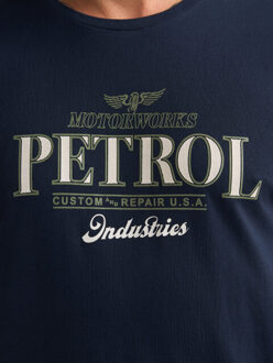 Petrol Industries Men t-shirt ss classic print - maat XXL Blauw