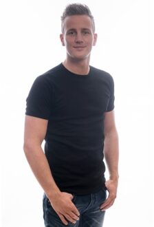 Petrol Industries men t-shirt zwart basic ronde nek