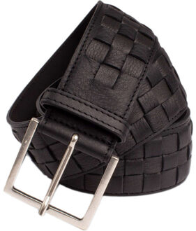 Petrol Industries Riem black braid structure - maat 75 Zwart