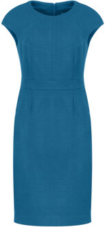 Petrol jurk met kapmouwen Donkergroen