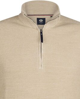 Petrol Knitted Half-Zip Sweater Nashville Beige - L,M,XL