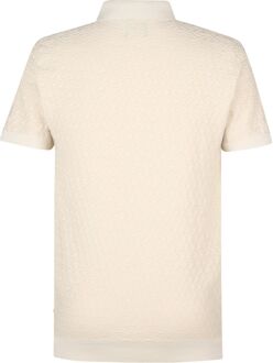 Petrol Knitted Polo Oceanstone Ecru Off-White - L,M,XL,XXL