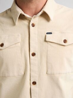 Petrol Overhemd Corduroy Beige - 3XL,L,M,XL,XXL