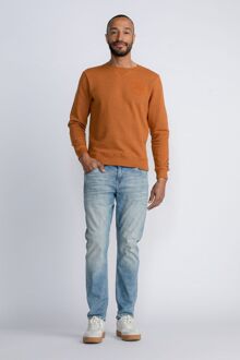 Petrol Sweater Austin Melange Geel - L,XXL