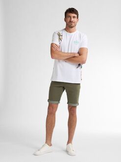 Petrol T-Shirt Islandcrest Print Wit Multicolour - XL,XXL