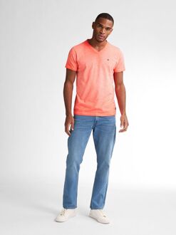 Petrol T-Shirt Stingray Bright Coral Oranje - L,XL