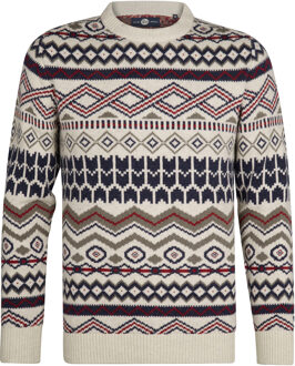 Petrol Trui beige - L;XL