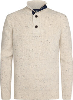 Petrol Trui ecru - XXL