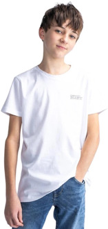 Petrol Witte Jongens T-Shirt Petrol , White , Heren - 116 Cm,152 Cm,128 Cm,140 CM