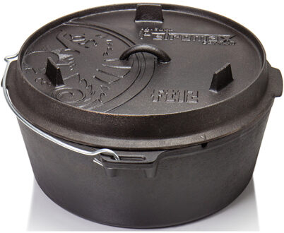 Petromax Dutch oven zonder poten/ft 12 zwart