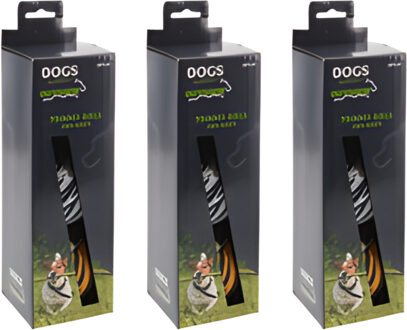 Pets Collection Hondenspeelgoed - 9x - tennisballen - rubber - 6,3 cm - luipaard / zebra / tijger