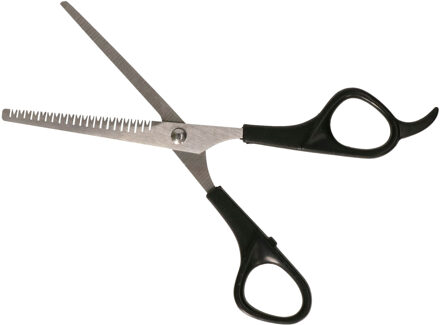 Pets Collection huisdieren knipschaar - voor neus en oren - rvs/kunststof - katten/honden - 15 cm