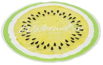 Pets Collection Verkoelende gelmat/koelmat - huisdieren - geel - rond - D36 - voor honden en katten