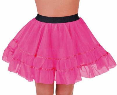 Petticoat kort roze met brede elastiek