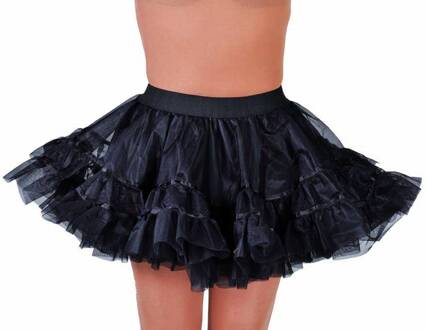 Petticoat kort zwart brede elastiek