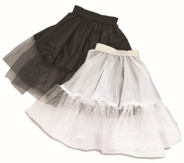 Petticoat - zwart - kinderen - maat 116-140 - tule -onderrok - meisjes One size